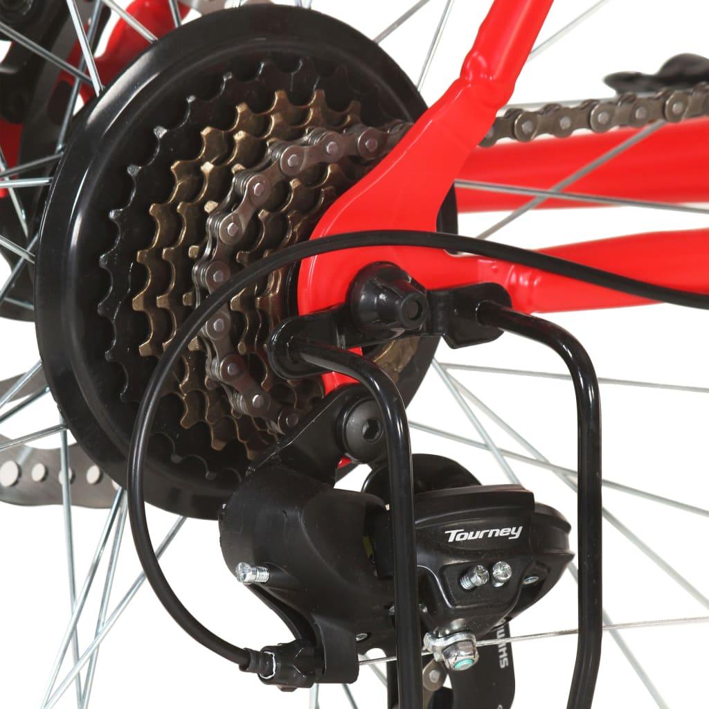 kalnu velosipēds, 21 ātrums, 29'', 53 cm rāmis, sarkans - amshop.lv