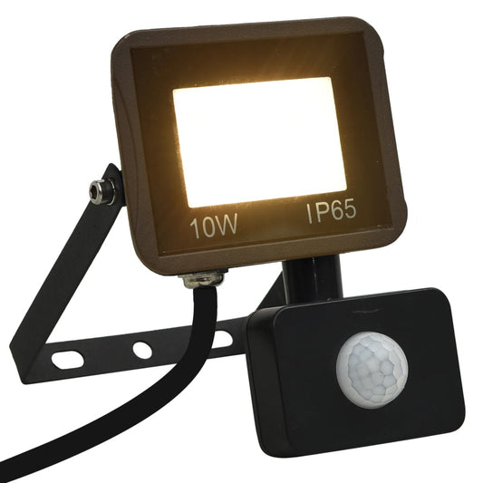 LED spotlight with sensor, 10 W, warm white light