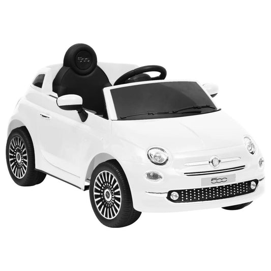 Elektriska bērnu automašīna Fiat 500, balta - amshop.lv