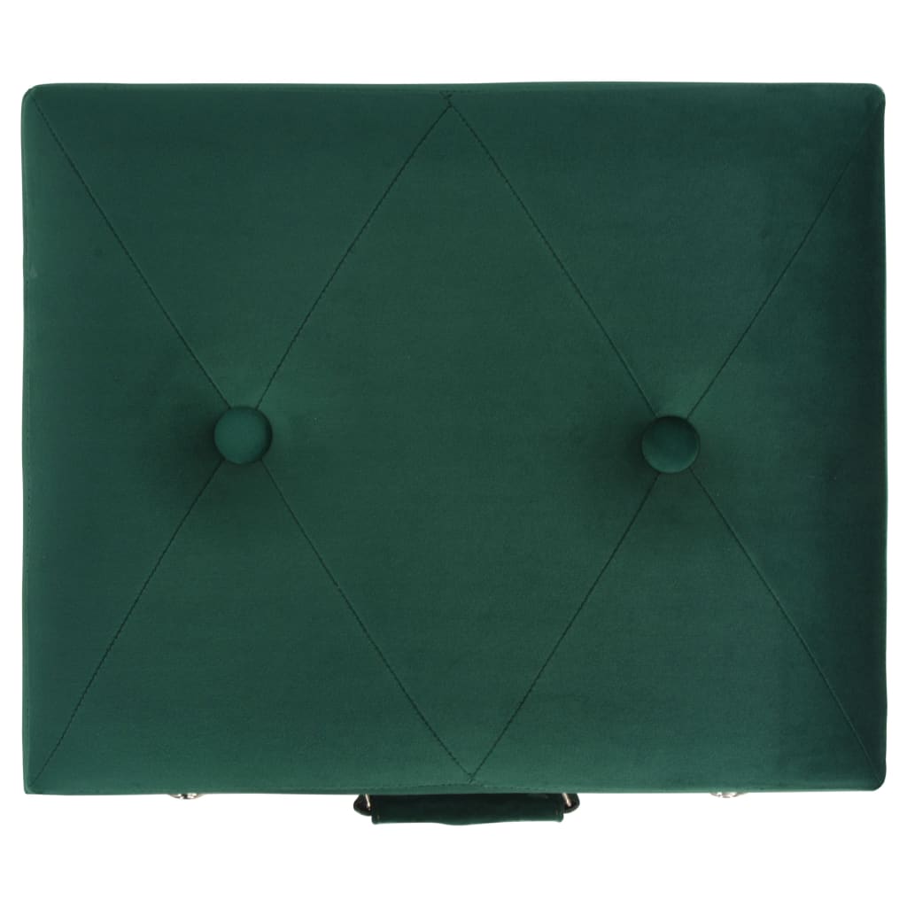 sols ar kasti, 40 cm, zaļš samts