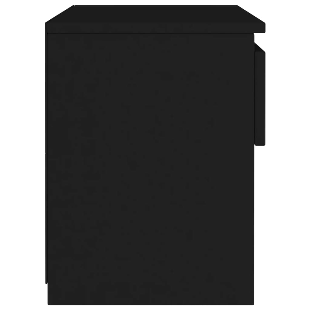 naktsskapītis, melns, 40x30x39 cm, skaidu plāksne