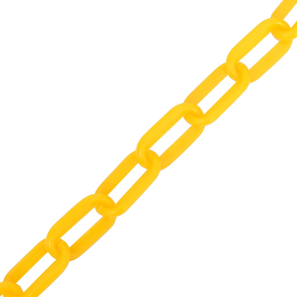 warning, fence chain, yellow, 100 m, Ø8 mm