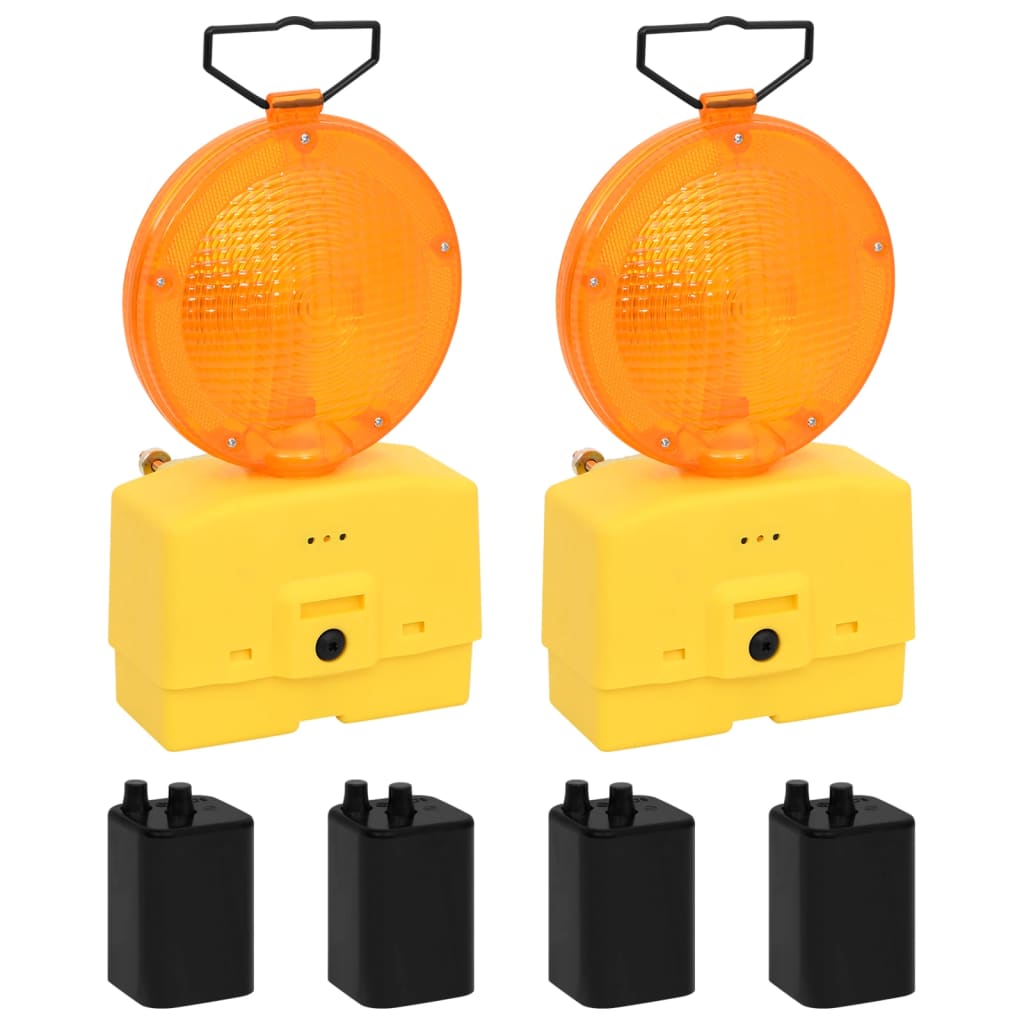 светильники для строительных площадок, 2 шт., с батареями, 18x8x37 см