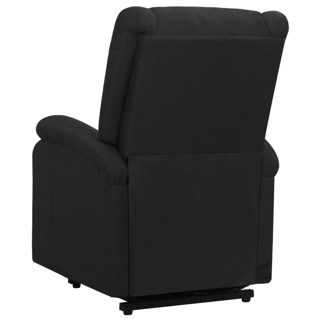 массажное кресло, подъемное, с откидной спинкой, черная ткань