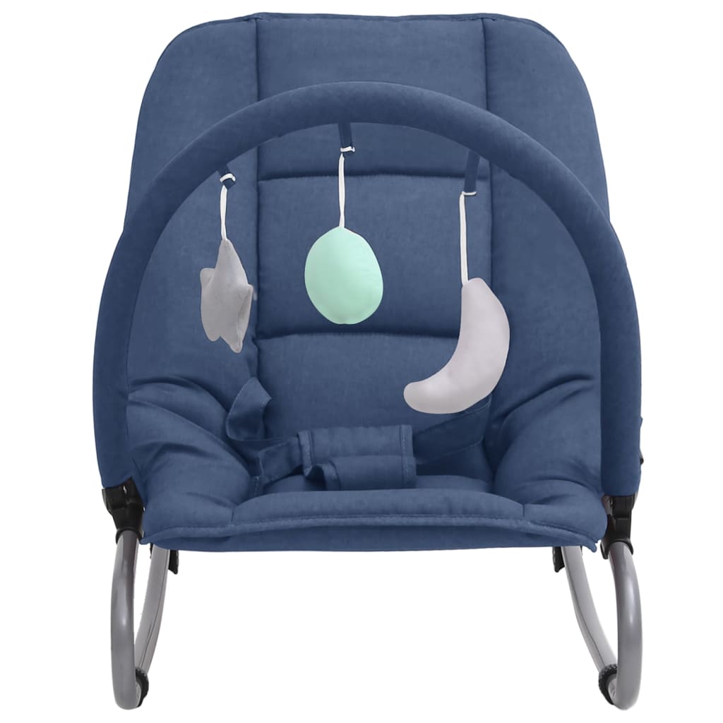 children's rocking chair, dark blue, steel