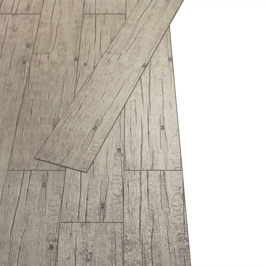 grīdas dēļi, pašlīmējoši, 5,21 m², 2 mm, balsināta ozola krāsa