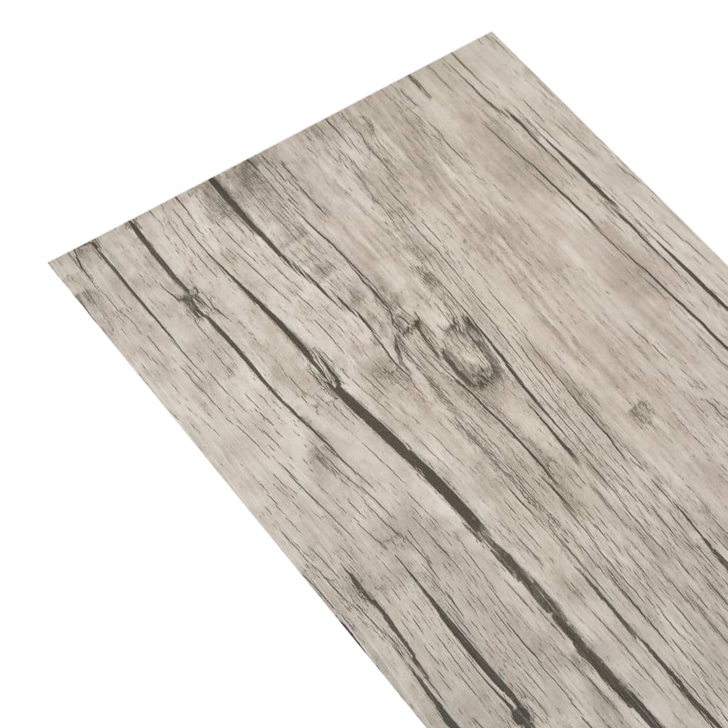 grīdas dēļi, pašlīmējoši, 5,21 m², 2 mm, balsināta ozola krāsa
