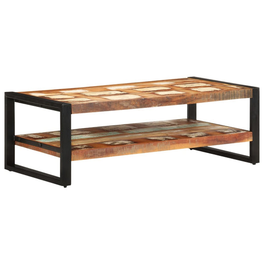 coffee table, 120x60x40 cm, recycled solid wood