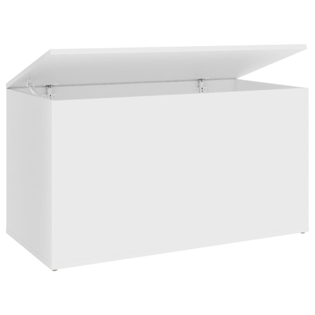 storage chest, white, 84x42x46 cm, engineered wood