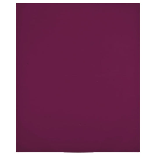 sheets with elastic, 2 pcs., wine red, 140x200 cm, cotton