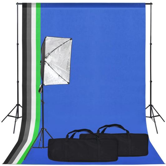photo studio set - light diffuser and background
