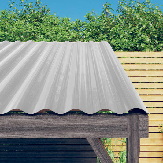 roof panels, 12 pcs., steel, silver color, 60x36 cm