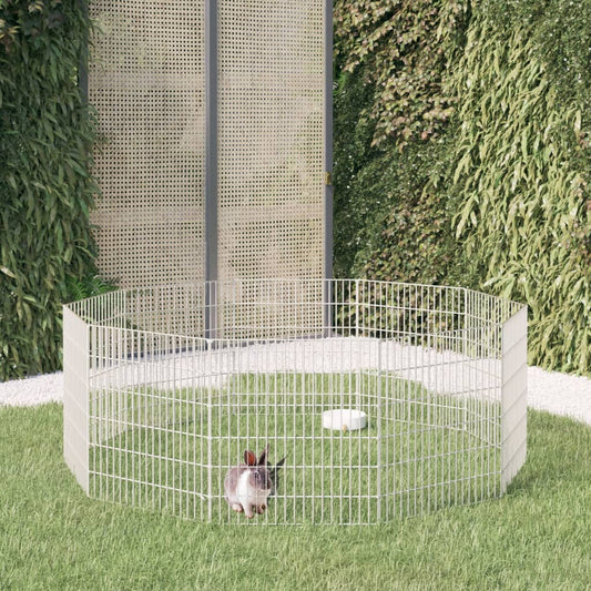 10-panel rabbit cage, 54x60 cm, galvanized iron