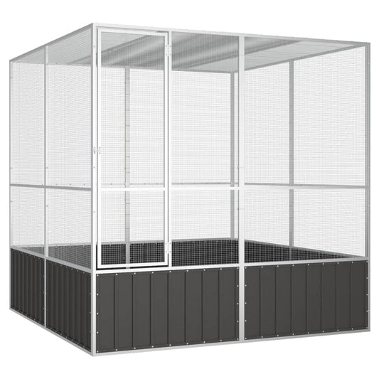 bird cage, anthracite gray, 213.5x217.5x211.5 cm, steel