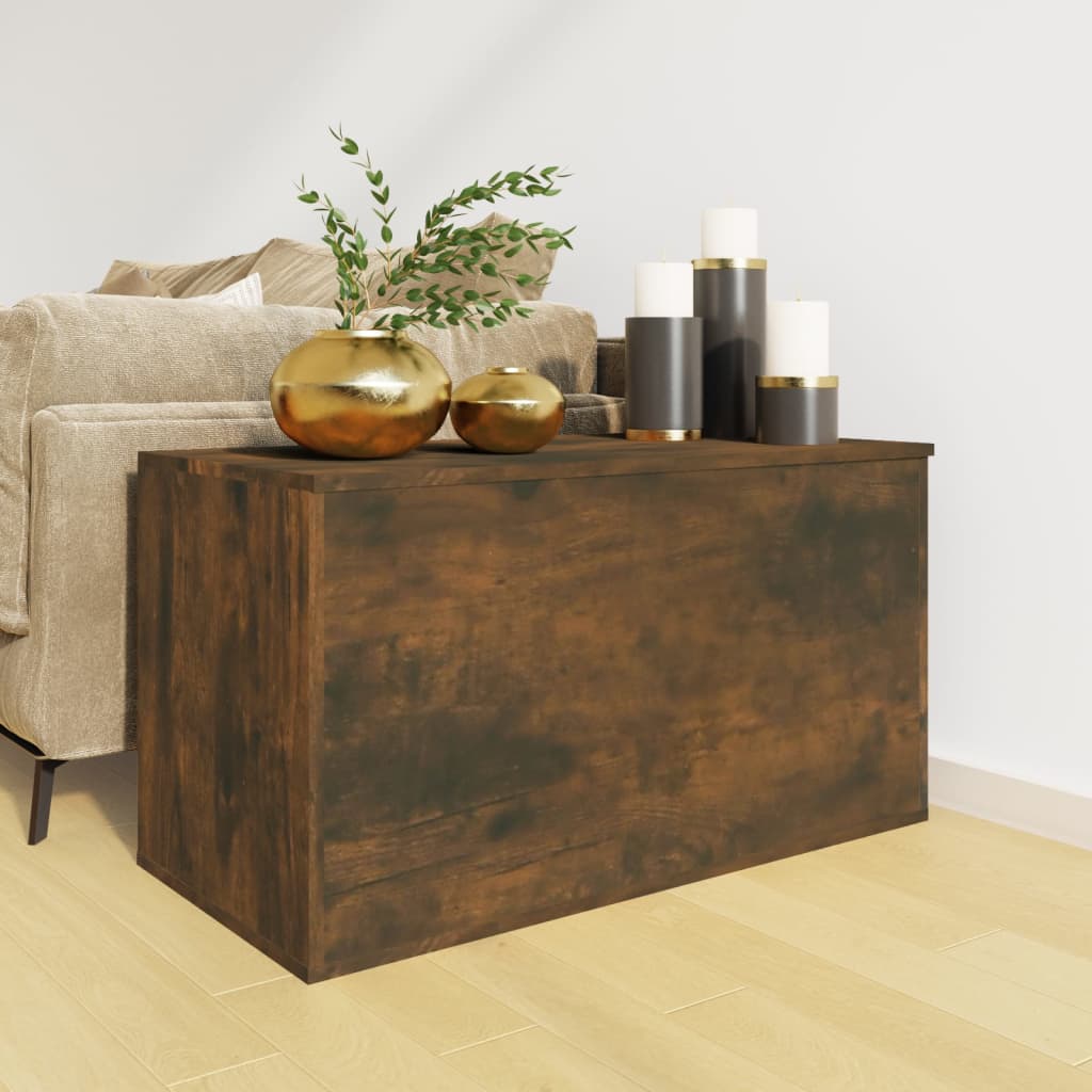 storage chest, oak, 84x42x46 cm, engineered wood