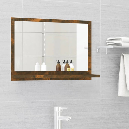 vannasistabas spogulis, ozola, 60x10,5x37 cm, inženierijas koks