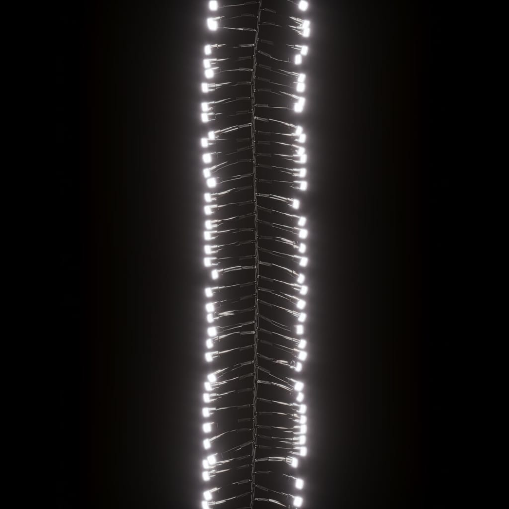 LED lampiņu virtene ar 1000 LED, vēsi balta, 11 m, PVC
