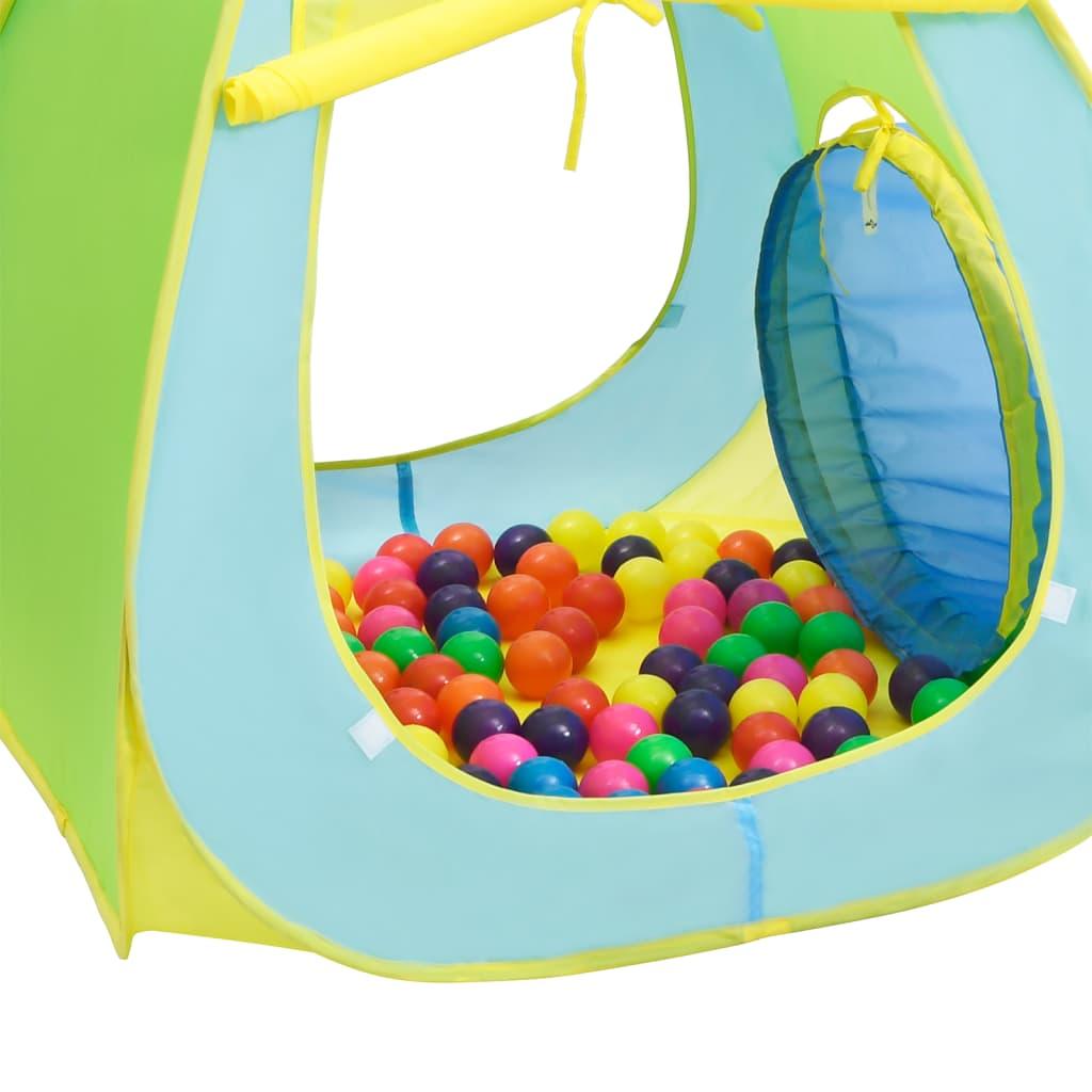 bērnu rotaļu telts ar 350 bumbiņām, daudzkrāsaina - amshop.lv