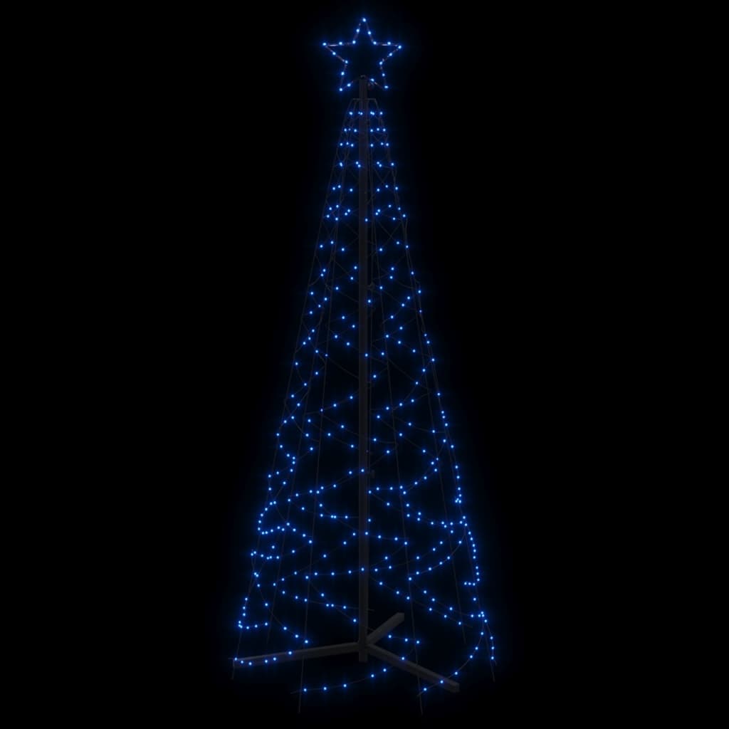 Christmas tree, 200 blue LED lights, 70x180 cm