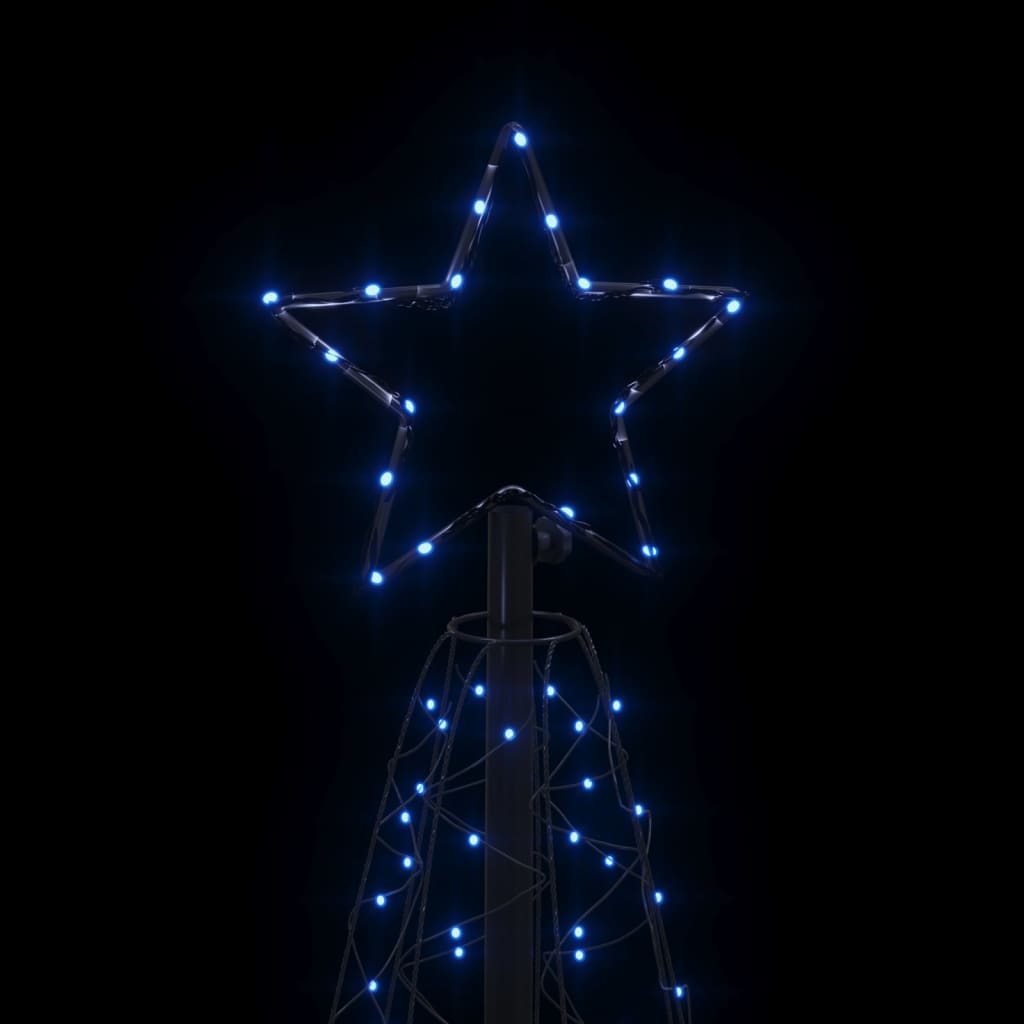 Christmas tree, 200 blue LED lights, 70x180 cm
