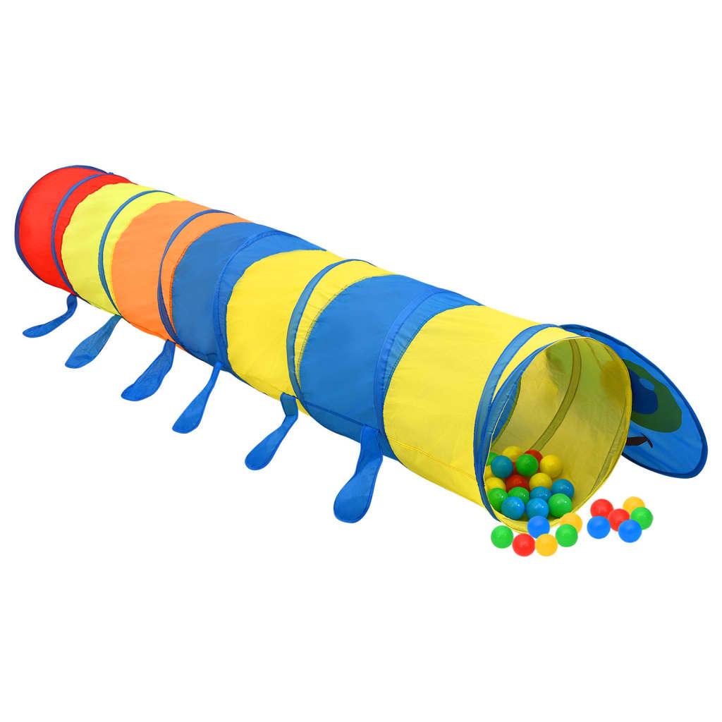 bērnu rotaļu tunelis, krāsains, 245 cm, poliesters - amshop.lv