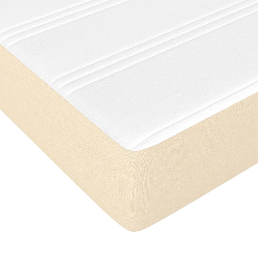 pocket sprung mattress, cream, 90x190x20 cm, fabric