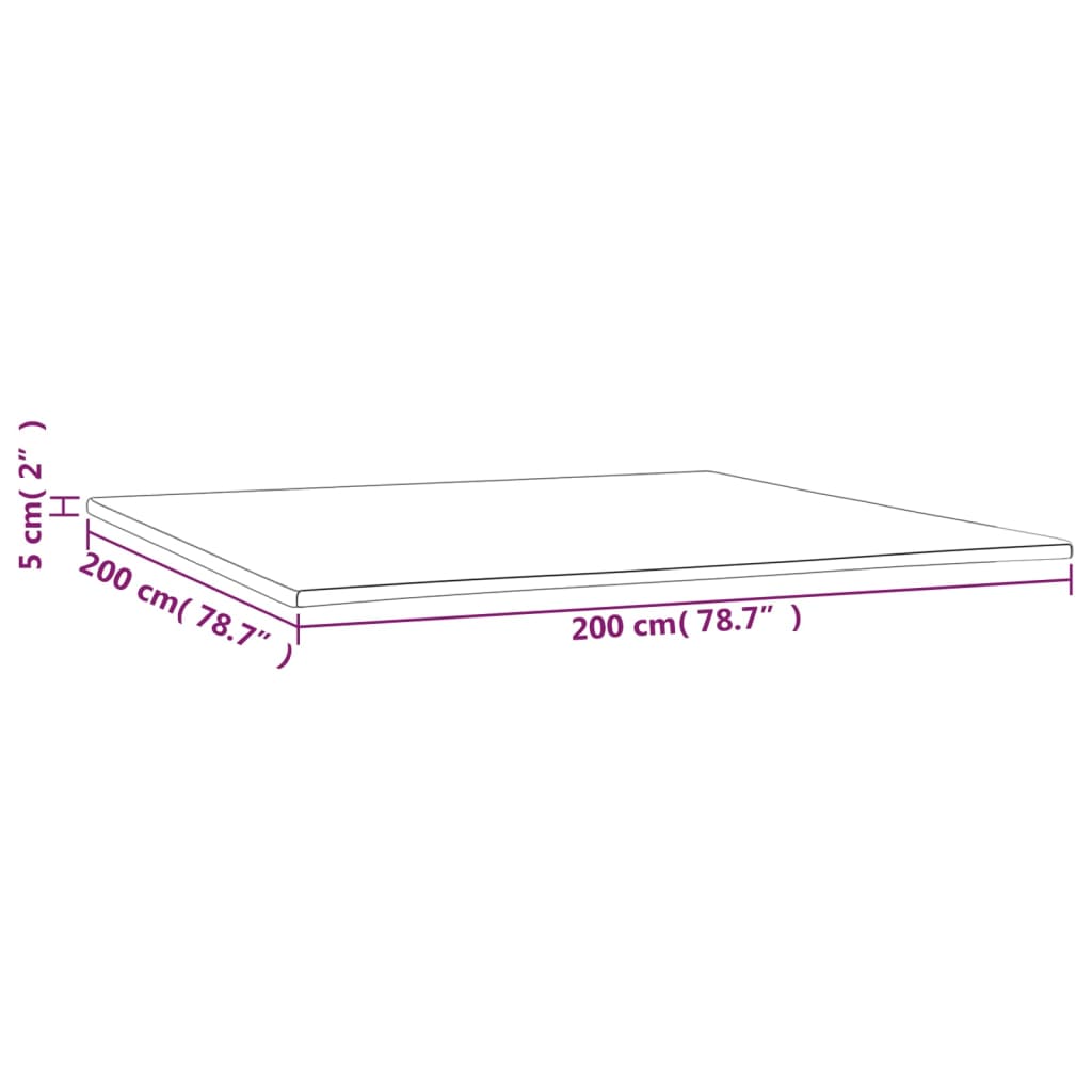 mattress topper, 200x200x5 cm