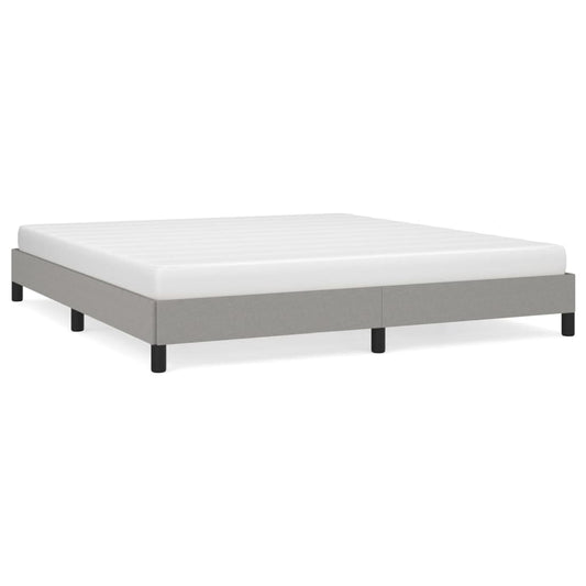 bed frame, light gray, 160x200 cm, fabric