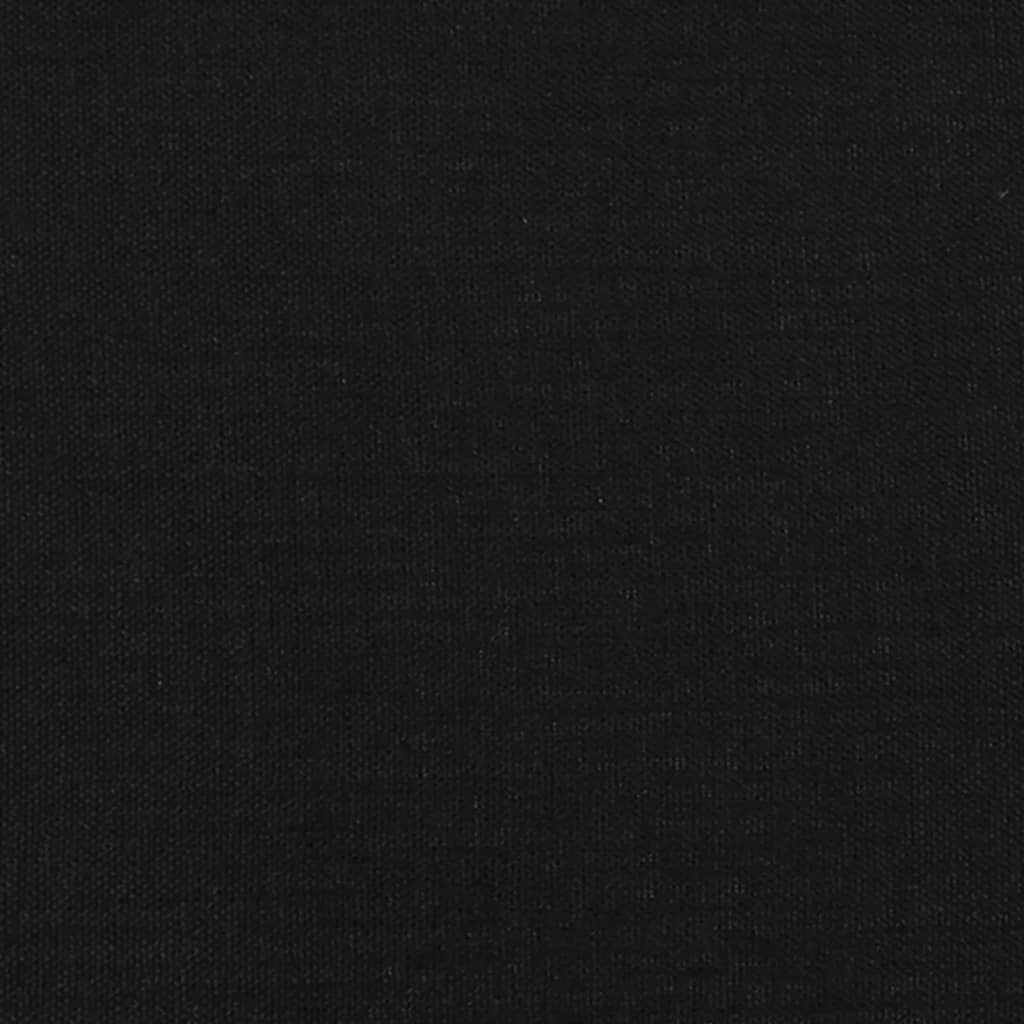 atsperu gultas rāmis, melns, 160x200 cm, audums