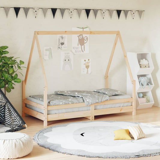 children's bed frame, 80x160 cm, solid pine wood