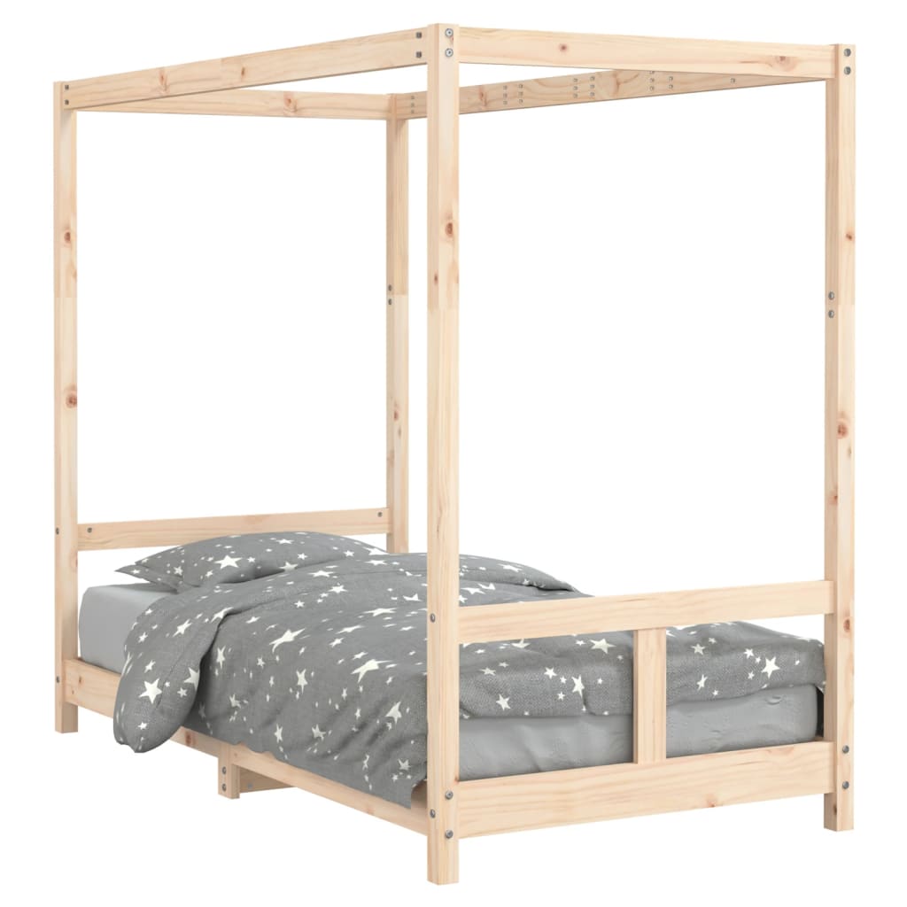 bērnu gultas rāmis, 80x160 cm, priedes masīvkoks