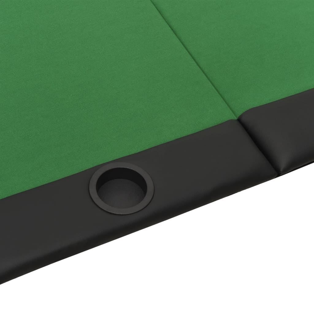 столешница для покерного стола на 10 персон, складная, зеленая, 208x106x3 см