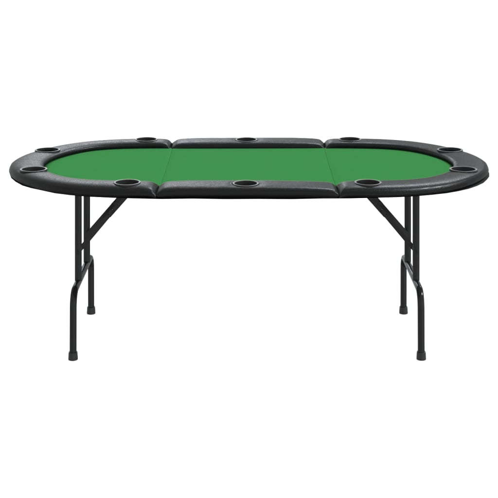покерный стол на 10 персон, складной, зеленый, 206x106x75 см
