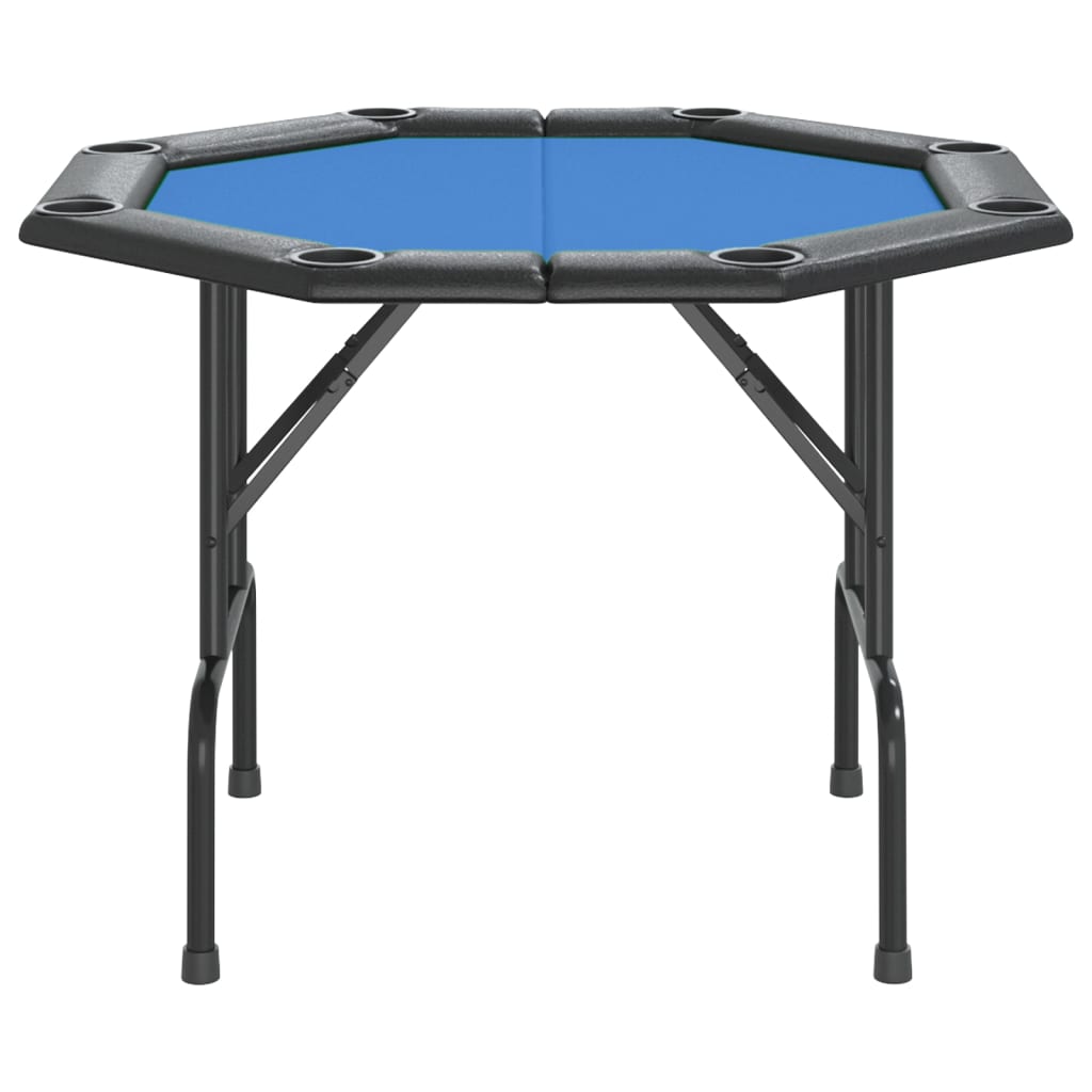 покерный стол на 8 персон, складной, синий, 108x108x75 см