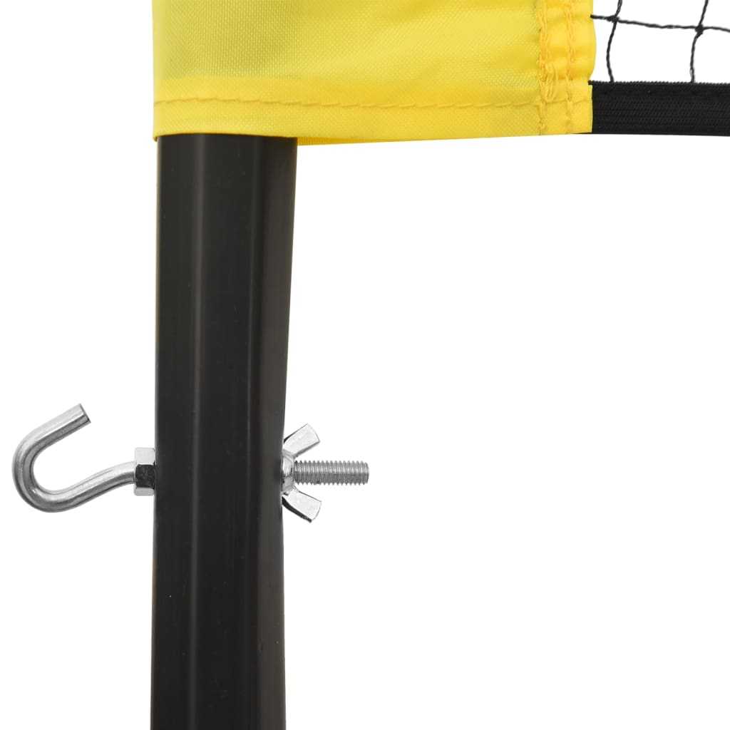 volejbola tīkls, dzeltens un melns, 823x244 cm, PE audums
