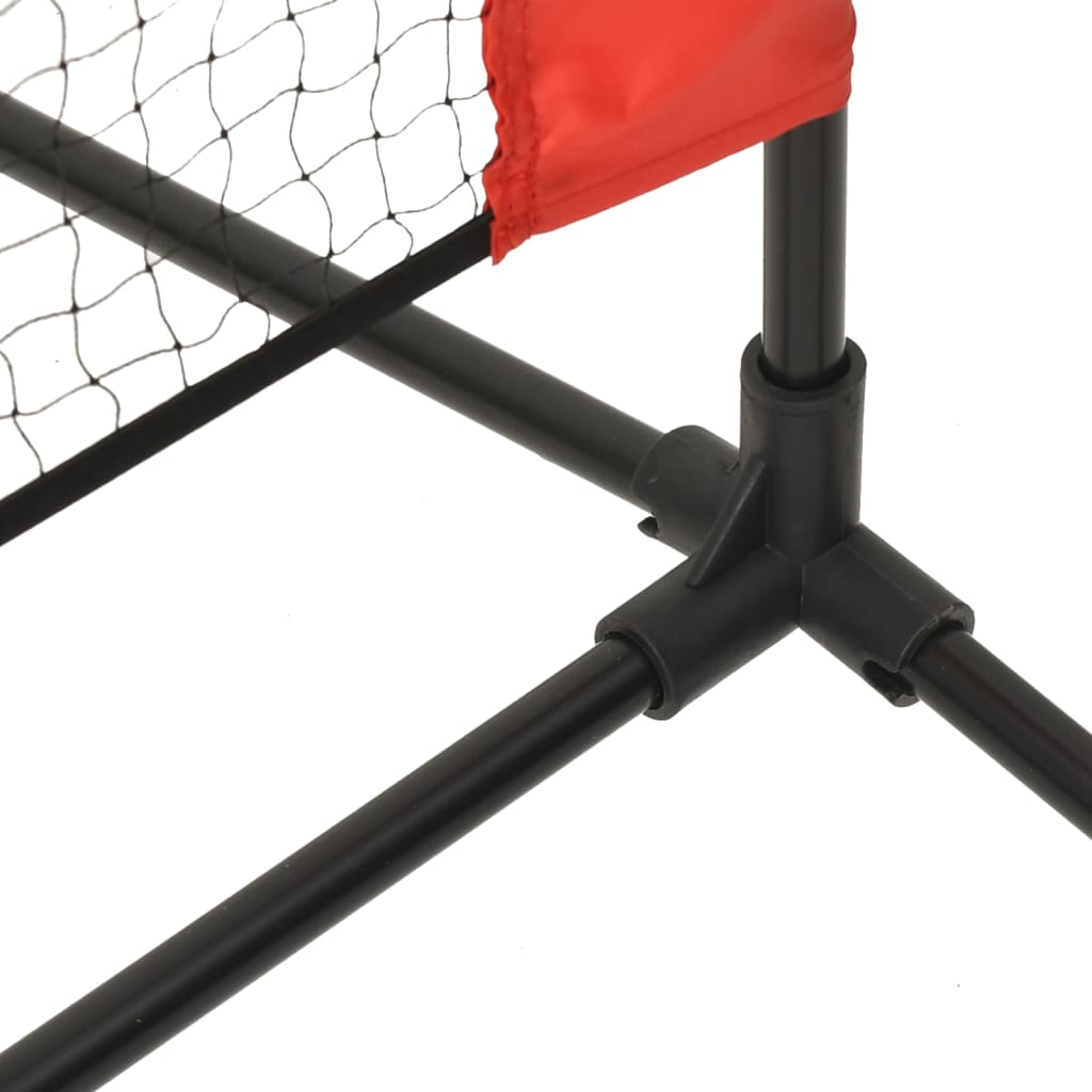 tenisa tīkls, melns, sarkans, 600x100x87 cm, poliesters