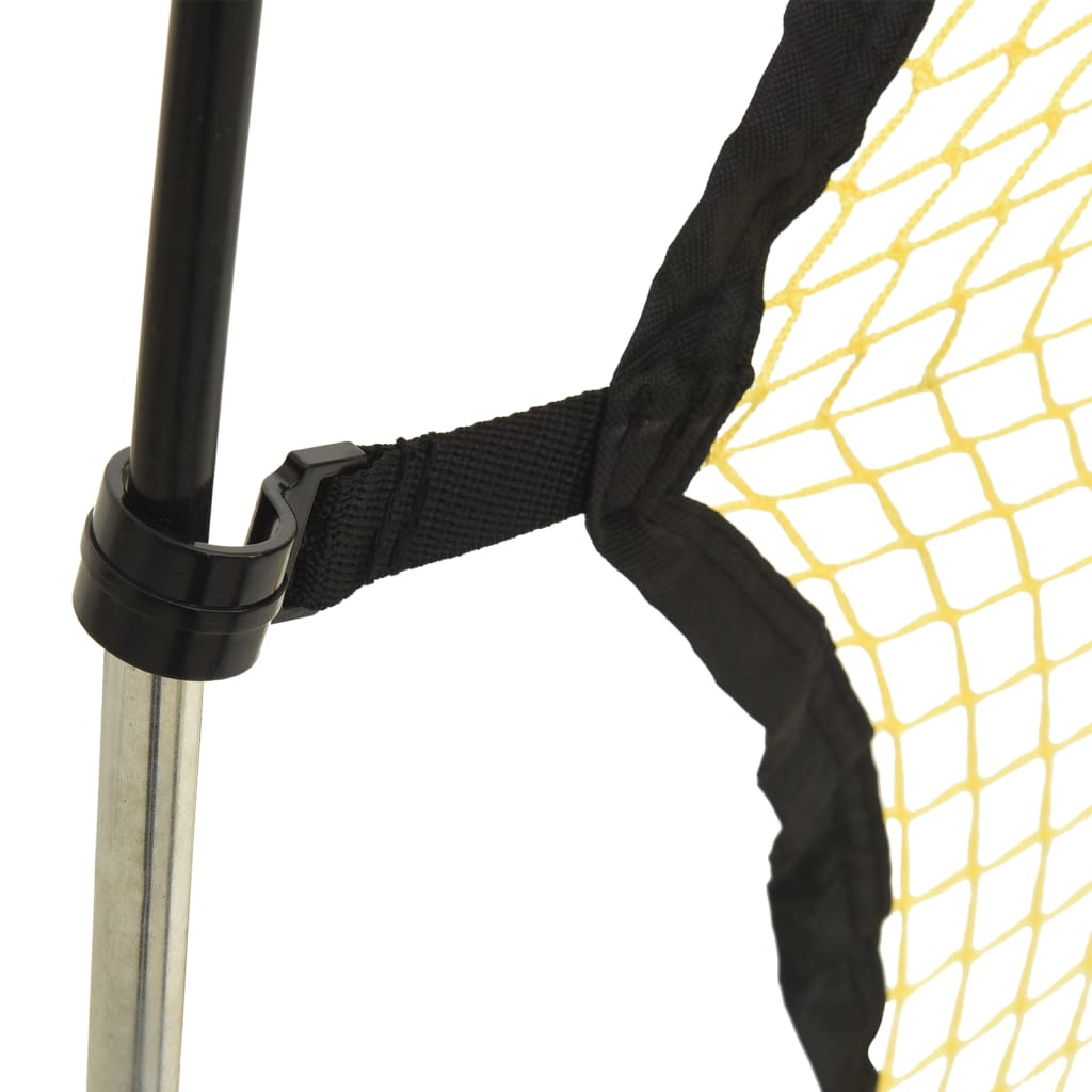 soccer rebound net, black, yellow, 183x85x120 cm