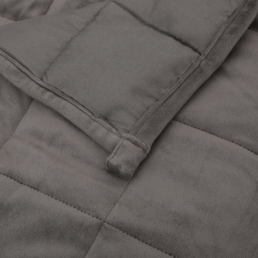 Одеяло утяжеляющее, серое, 135х200 см, 6 кг, ткань