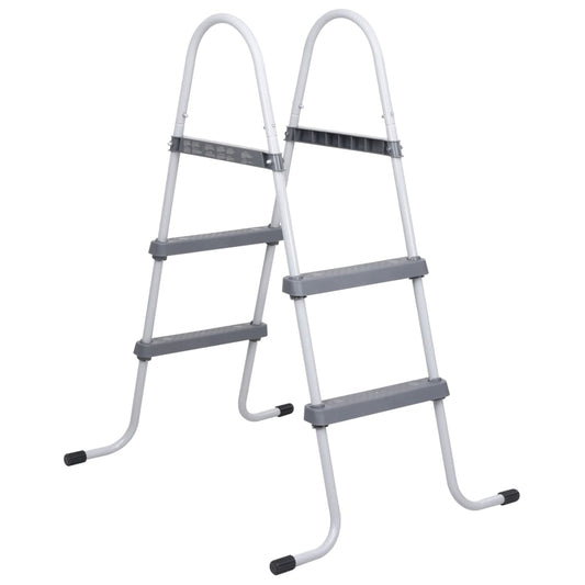 pool ladder, gray, 84 cm, steel