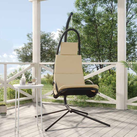 garden rocking chair with mattress, oxford fabric, steel