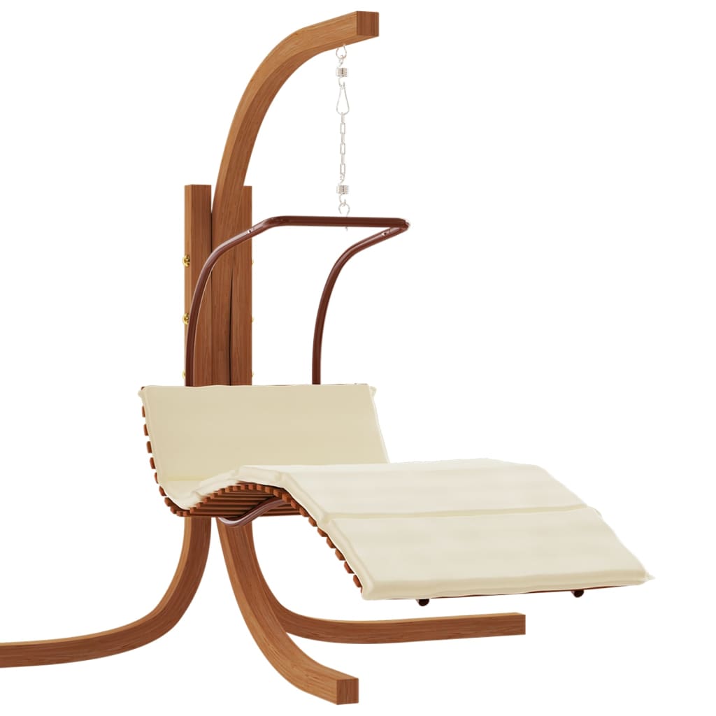 rocking chair with mattress, fabric, solid poplar wood