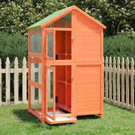 birdhouse, brown, 97x81x152 cm, solid pine wood