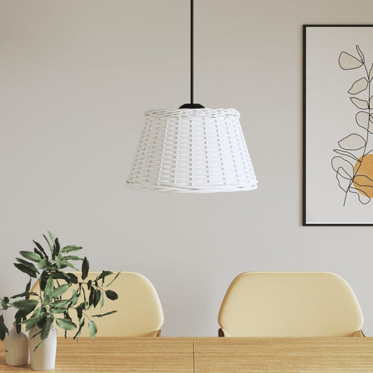 ceiling lamp shade, white, Ø50x30 cm, braided