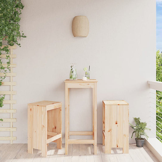 bar stools, 2 pcs., 40x36x75 cm, solid pine wood