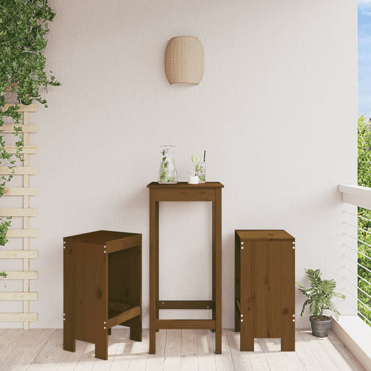 bar stools, 2 pcs., brown, 40x36x75 cm, solid pine wood