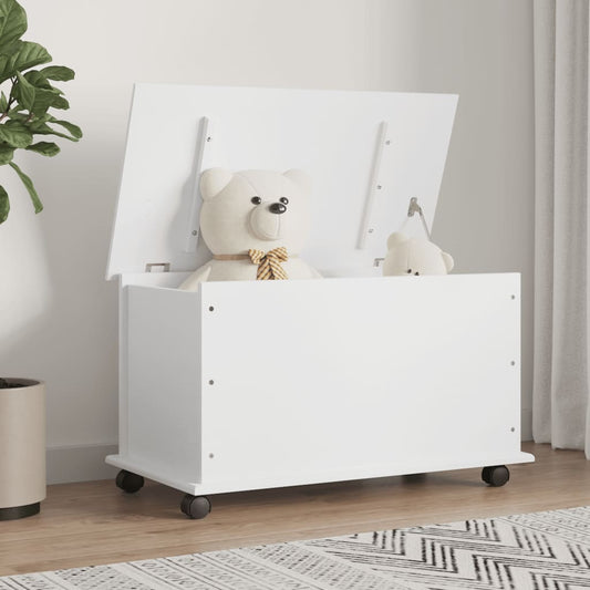 chest with wheels ALTA, white, 73x39.5x44 cm, solid pine wood