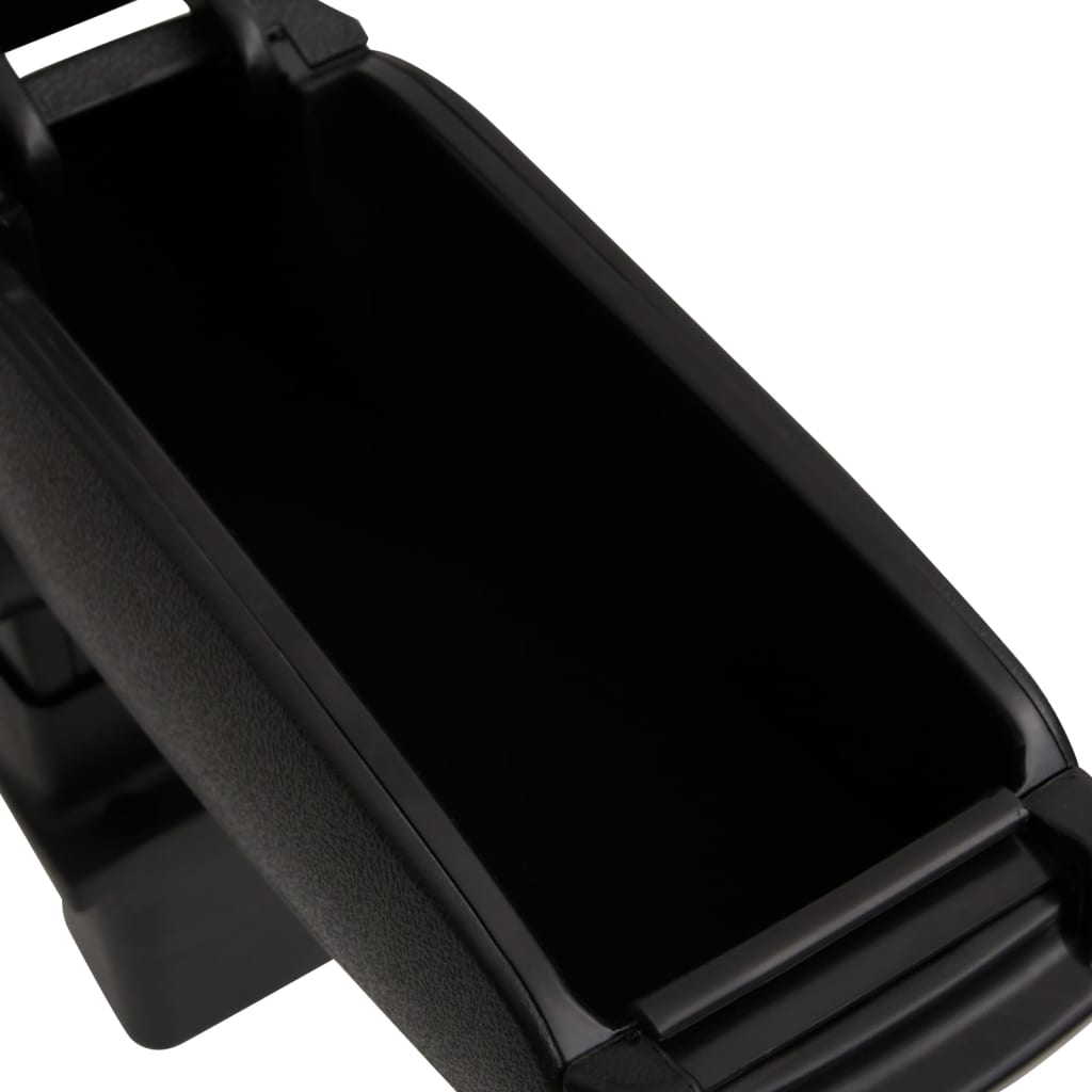 подлокотник для автомобиля, черный, 12x32x(34-50) см, ABS