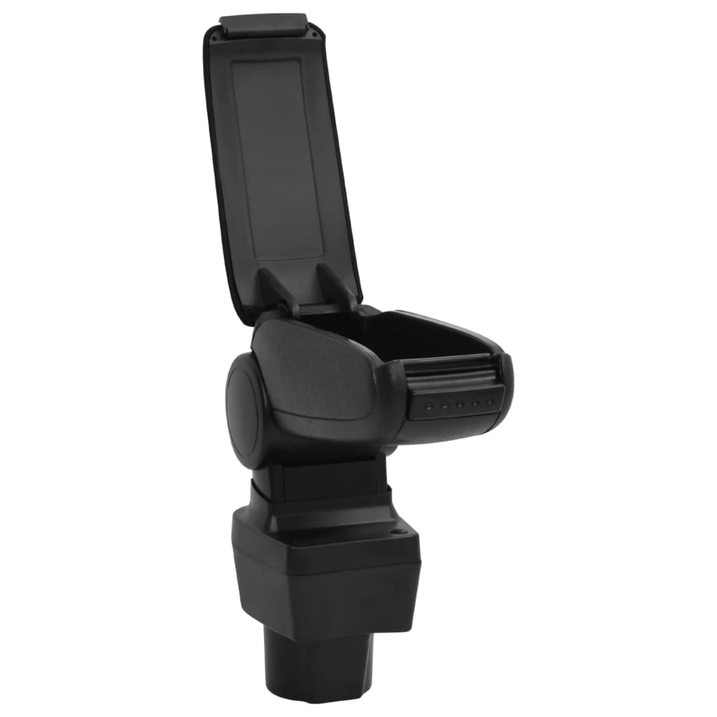 подлокотник для автомобиля, черный, 12x32x(32-49) см, ABS