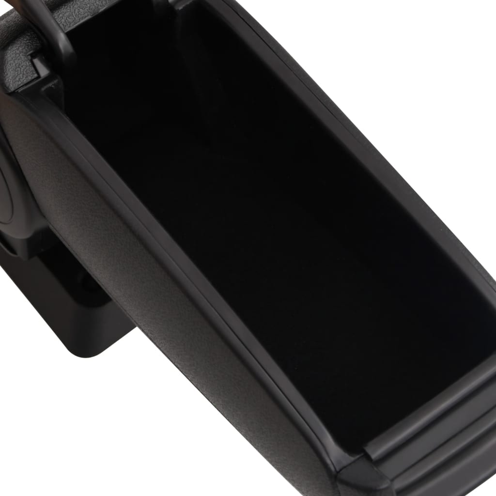 подлокотник для автомобиля, черный, 12x33x(24-42) см, ABS