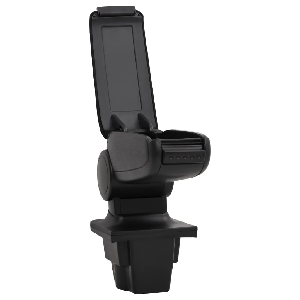 подлокотник для автомобиля, черный, 16x35x(30-49) см, ABS